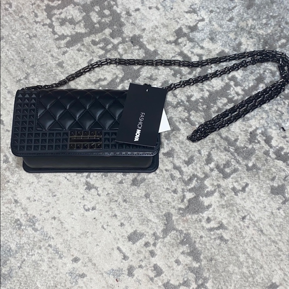 Rubber Black Purse